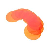 Ipetboom 10pcs Self-adhesive Light Diffuser Film Gel Filters for Lighting Warm Light Filters for Lamp round Ambient Lighting Diffuser Plastic for Photo Studio LED