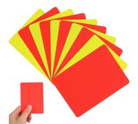 Ipetboom 10pcs Soccer Referee Cards Set Standard Red Yellow Judge Cards Durable for Football Matches Lightweight Compact Design for Easy Use Essential for Referees Officials