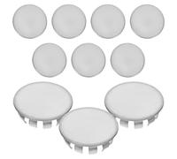 Ipetboom 10pcs Stainless Steel Electrical Box Knockout Plugs, round Wear Resistant Seal Caps for Electrical Panels and Junction Boxes, Easy Installation for Industrial and Factory Use