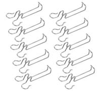 Ipetboom 10pcs Stainless Steel Solar Cable Hangers with Strong Clamping Force for Photovoltaic Panel Wire Management Side-Mounted Mounting Fixing Clamps Resistant Weather