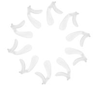 Ipetboom 10pcs U-shaped Nose Pads Nose Support Replacement Anti-drop Glasses Bridge Replacement Soft Eye Glass Silicone Glasses Transparent