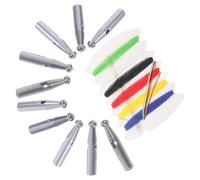 Ipetboom 10pcs Wear Umbrella Tail Beads Replacement for Folding Sun Umbrella Repair Parts Light Grey Plastic Components with Easy Installation