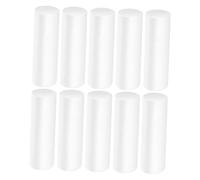 Ipetboom 10pcs White Polystyrene Foam Cylinders for DIY Christmas Crafts and Floral Decorations Versatile Craft Foam Sticks for Holiday Projects Wedding and Party Decor