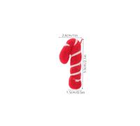 Ipetboom 10pcs Wool Felt Candy Cane Hanging Decorations Mini Handmade Christmas Ornaments for Holiday Felt Decor and Festive Table Settings Soft Wool Material