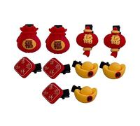 Ipetboom 10pcs Year Hairpins Spring Festival Hair Barrettes for Girls Festive Accessories to Chinese Culture and Style