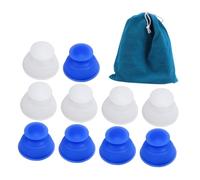 Ipetboom 11Pcs Silicone Cupping Therapy Vacuum Suction Cups for Body Facial Massage Soft Easy to Use for Home Treatment and Improving
