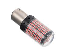 Ipetboom 12-24v LED Car Turn Signal Bulb Anti-stroboscopic Decoding Function, Red Aluminium Material, 21w Power for Night Driving, Providing Distant and Wider View and Wear Resistance