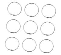 Ipetboom 12 Pcs Silver Metal Bathroom Curtain Rings Inner Sturdy Shower Rod Hooks for Home and Hotel Use Decorative and Household Curtain Rings