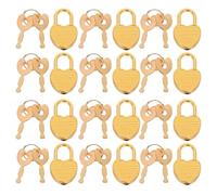 Ipetboom 12 Sets Mini Heart Shaped Padlock with Key Portable Small Lock for Diary Jewelry Box and Luggage Stylish and Practical for Students and Professionals