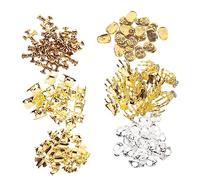 Ipetboom 120pcs 3d Skull Nail Charms for Halloween Metal Nail Art Decorations Glitter Sequins for Women Girls