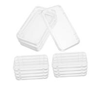 Ipetboom 12pcs Armor Storage Box for Press Nails Rectangular Plastic Containers Nail Packaging Organizer for Beads Jewelry