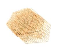 Ipetboom 12pcs Bamboo Cooking Mats Mesh Mats Non-stick Handwoven Bamboo Fried Dish for Kitchen Use Sturdy Woven Cooking Liners Suitable for Home and Restaurant