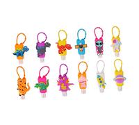 Ipetboom 12pcs Cartoon Silicone Sleeve Bottle Empty Bottle for Travel Subpackaging Lotion Random Color