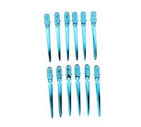 Ipetboom 12pcs Colorful Hairdressing Duckbill Clips Blue Sectioning Hair Styling Clamps for Salon Use Professional Hair Clips for Women
