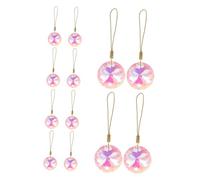 Ipetboom 12pcs Crystal Sun Catcher Ornaments with Iridescent Floral Prism Design Hanging Rainbow Maker for Window Christmas Tree Wedding Car Decor Sparkling Chandelier Pendants