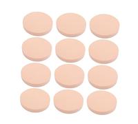 Ipetboom 12pcs Dry and Wet Makeup Powder Puff Large Skin Color Beauty Sponges for Face for Salon Home Travel Use Gentle Skin for Loose Powder and Foundation