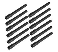 Ipetboom 12pcs Eyebrow Pencil Extension Holders with Dual-head Design and Soft Grooming Brush Skin-friendly Compatible with Various Brands for Daily and Professional Makeup Use