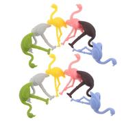 Ipetboom 12pcs Flamingo Wine Glass Charms Reusable Food-grade Silicone Drink Markers Tropical Party Decor Animal Stemware Identifiers for Weddings Beach Bbq Cocktail Events