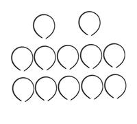 Ipetboom 12pcs Hairpin Headband Plastic Hair Band Plain Hair Band for Women Girls Hoop Women Hoop