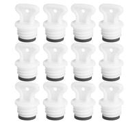 Ipetboom 12pcs Hot Water Bottle Cap Replacement Leakproof Rubber Hot Water Bag Stopper Universal Fit for Sealing and Leakproofing