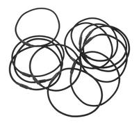 Ipetboom 12pcs Mic Shocking Mount Band Shockproof Rubber Elastic Bands for Microphone Boom Mic Setups, Robust Build with Effortless Installation in Black for Studio Recording Desk
