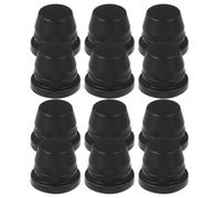 Ipetboom 12pcs Motorcycle Brake Caliper Bleeder Cap Rubber Black Precise Fit Optimal Sealing Brake Pipe Dust Cover