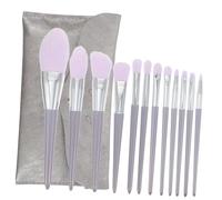 Ipetboom 12pcs Professional Makeup Brush Wood Handles for Women Includes Blush Foundation and Eye Brushes Convenient Storage Bag Elegant and Design