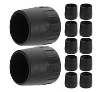 Ipetboom 12pcs Rubber Microphone Stand Foot Caps for 25mm Tube Diameter, Mic Base Cushions and Floor Protector Caps, Suitable for Guitar and Speaker Stands, Professional Audio Accessories