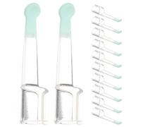 Ipetboom 12pcs Silicone Ear Spoon Tips Ear Cleaner Replacement Tips Earwax Pick Removal Replacement Accessories Set for Kids Teens Adults