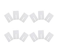 Ipetboom 12pcs Table Leveling Shims Plastic Leveling Blocks 1.97x1.22x0.24in Protective Plastic Interface Slip-resistant Stability for Home Office Kitchen Furniture