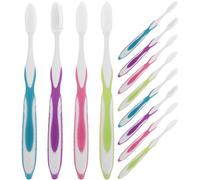 Ipetboom 12pcs Toothbrushes with Soft Bristles for Adult - Extra Soft Manual Tooth Brush with Large Heads Sensitive Gum Oral Care Toothbrush for Home Dorm and Hotel