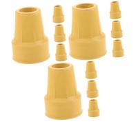 Ipetboom 12pcs Walking Stick Foot Covers Rubber Tips for Walking Sticks Cane Foot Protectors Skid Cane Tips