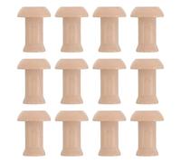 Ipetboom 12pcs Wooden Wall Mounted Coat Hooks for Home and Bedroom, Rustic Vintage Wood Hangers with Strong Load-Bearing and Quick Installation, Entryway Coat Hook Wall Organizer