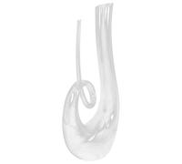 Ipetboom 1300ml Glass Wine Decanter with Flat Bottom and Stopper, Creative Design Crystal Decanter for Improving Flavor and Bouquet, for Business Or Home Bar Use
