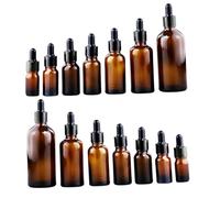 Ipetboom 14Pcs Glass Dropper Bottles for Essential Oils Brown Cosmetic Liquid Containers with Precise Pipettes for Aromatherapy DIY and Scientific Use