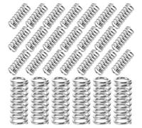 Ipetboom 150pcs Compression Springs for 3d Printer Extruder and Heated Bed - Nickel-plated Carbon Steel Replacement Parts for 3d Printing Maintenance and Repair