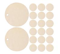 Ipetboom 150pcs Unfinished Round Wood Circles 50mm for Crafts DIY Wooden Discs Blank Wood Slices Natural Rounds for Painting Keychains and Decorations