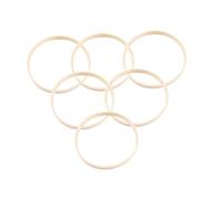 Ipetboom 15pcs Bamboo Dreamcatcher Rings Round Craft Tools for DIY Projects for Wall Hangings Mandalas and Creative Accessories