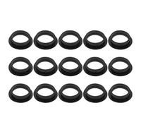 Ipetboom 15pcs Black Waterproof Rubber Sealing Rings with Base for Car Parking Sensor Gasket Replacement, Rear Bumper Backup Radar Probe Installation and Electric Eye Seal Rings for Vehicle