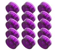 Ipetboom 15pcs Purple Guitar Pedal Button Caps Footswitch Covers Plastic Effect Pedal Knobs Protector Set for Electric Guitar Footswitch Topper and Board Accessories