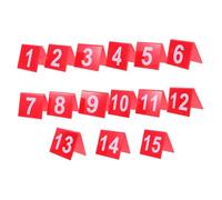 Ipetboom 15pcs Reusable Acrylic Table Number Signs White Banquet Markers for Restaurant Cafe Hotel Seating Arrangement Compact Modern Design