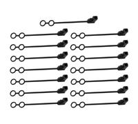 Ipetboom 15Pcs SAE Solar Panel Cord Caps Dustproof Waterproof Extending Cable Covers for Outdoor Electrical Connectors and Automotive Solar