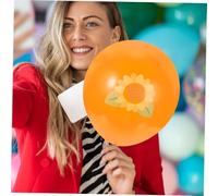 Ipetboom 15pcs Sunflower Balloons for Party Decorations Safe Latex Material Summer Bridal Shower and Birthday Themed Ornaments Vibrant Colors for Sunflower Celebration