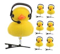 Ipetboom 15pcs Yellow Duck Hair Clips Kawaii Cartoon Hair Accessories for Lightweight Secure Grip Ponytail Barrette for Parties Travel and Festive Styling