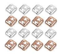 Ipetboom 16pcs No-tie Shoelace Clips Diy Shoe Lace End Clips Buckles for Trainers Laces Charms for Boys and Girls Adults Quick Easy Shoe Repair Accessories