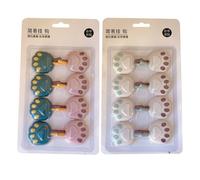 Ipetboom 16pcs Self-Adhesive Hooks Wall Mounted Hook Plastic Cartoon Strong Space-Saving Nail-Free Design for Small Space and Bathroom Use Random Style