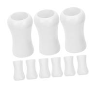 Ipetboom 16pcs White Plastic Blind Accessories Window Curtain Cord Pulls Knobs Replacement for Bedroom and Living Room, Finely Crafted and Smooth the Touch Minimalist Style