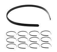 Ipetboom 18pcs Slip Tooth Headband for Women's Hair Plastic Thin Headbands for Sports DIY Craft Supply for Thin Hair and Everyday Use