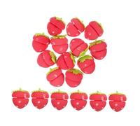 Ipetboom 18pcs Strawberry Shape Sponge Hair Rollers for Gentle Heatless Curling Overnight Soft Curlers for Hair Protection Portable DIY Sleep Styling Tools for Loose Waves and Tight Curls