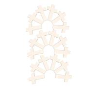 Ipetboom 18pcs Unfinished Wooden Cross Pieces Small Wood Blocks for Crafts DIY Home Decor Wedding Holiday Spiritual Symbols of Faith and Hope